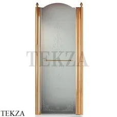 Migliore Diadema Дверь в нишу, петли справа, стекло прозрачное с декором 22719, бронза classic Migliore Diadema Дверь в нишу, петли справа, стекло прозрачное с декором 22719, бронза classic