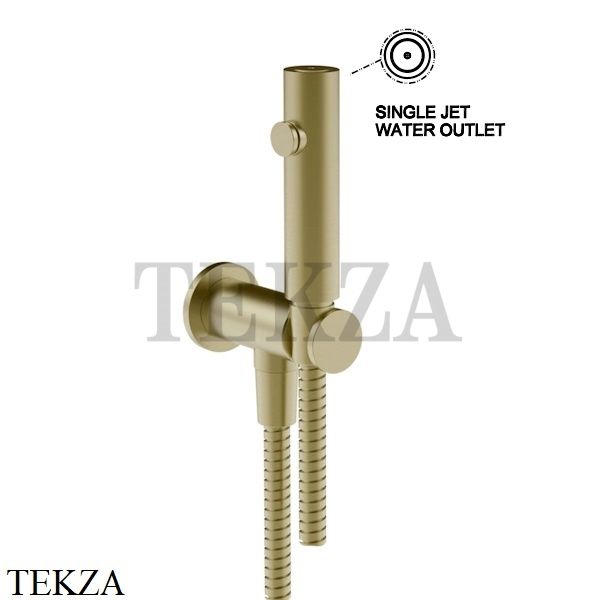 Gessi Total look Гидроёршик настенный на 1/2" 45121-727, Brushed Brass