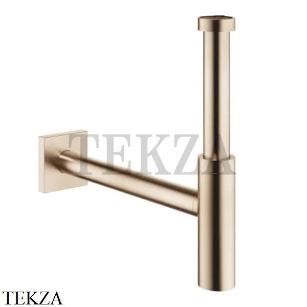 Dornbracht Сифон бутылочный для раковины с квадратной розеткой 10060780-46, Brushed Champagne (22kt Gold)