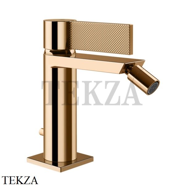 Gessi Inverso Diamantato Смеситель для биде, с донным клапаном 73607-735, Warm Bronze