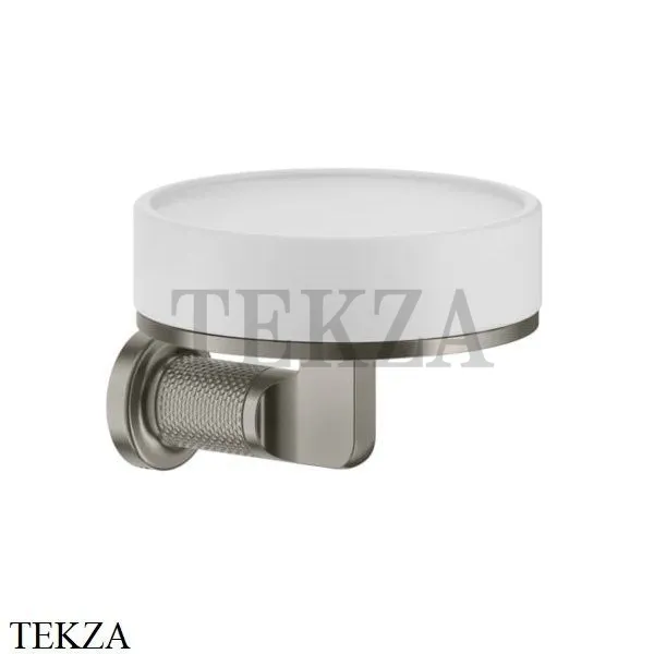 Gessi INCISO accessories Мыльница настенная, композит белый 58501-149, Finox Brushed Nickel