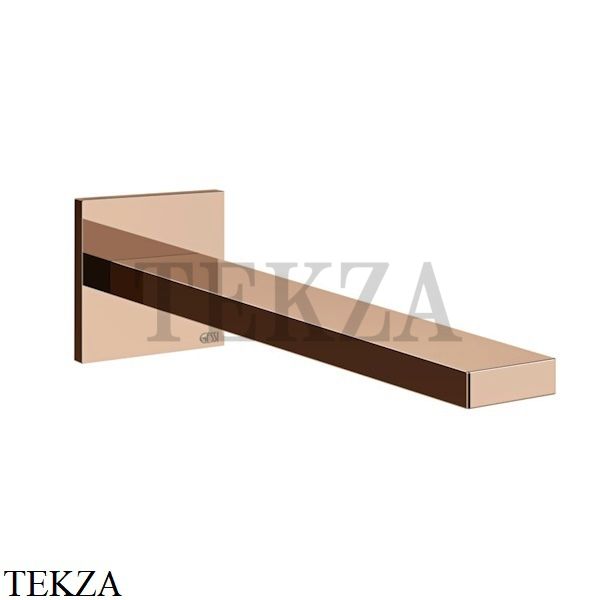 Gessi Inverso RIGATO Излив для раковины на стену 73102-030, Copper глянец