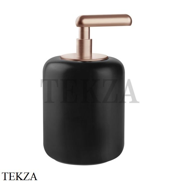 Gessi Goccia Дозатор для жидкого мыла, черная керамика 38038-125, Copper Brushed