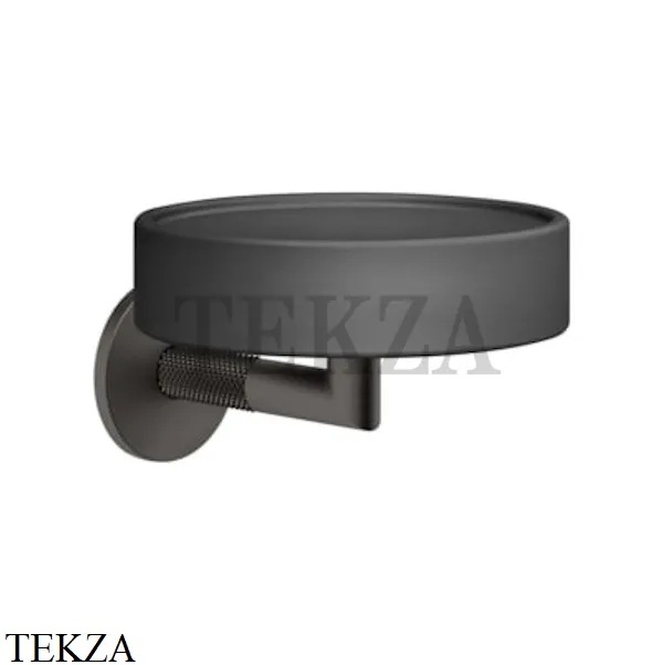 Gessi ANELLO Мыльница настенная композит черный 63702-707, Black Metal Brushed