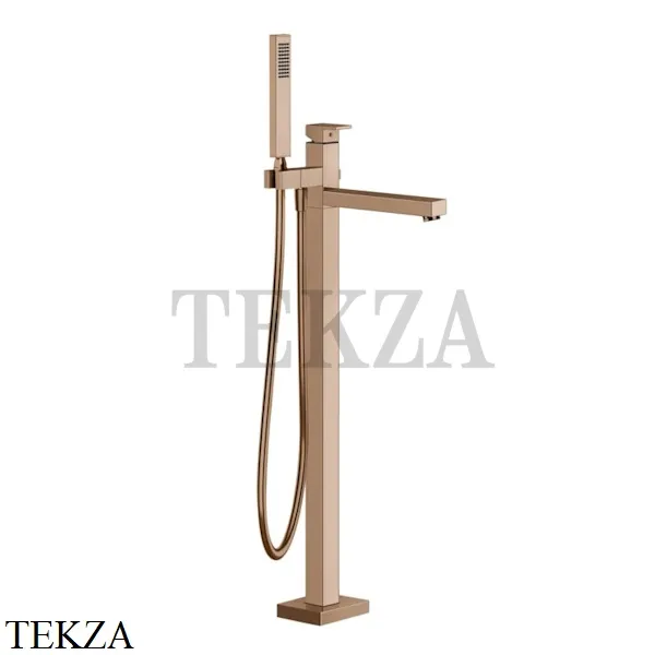 Gessi Rettangolo Смеситель для ванны напольный, внешняя часть 24961-030, Copper глянец