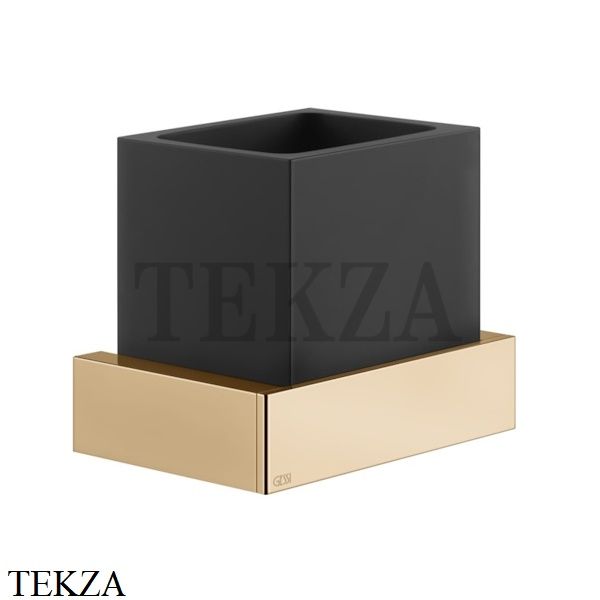 Gessi Rettangolo Стакан для щеток настенный, композит черный 20808-735, Warm Bronze PVD