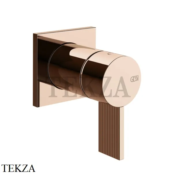 Gessi Inverso RIGATO Смеситель для душа, внешняя часть 73519-030, Copper глянец