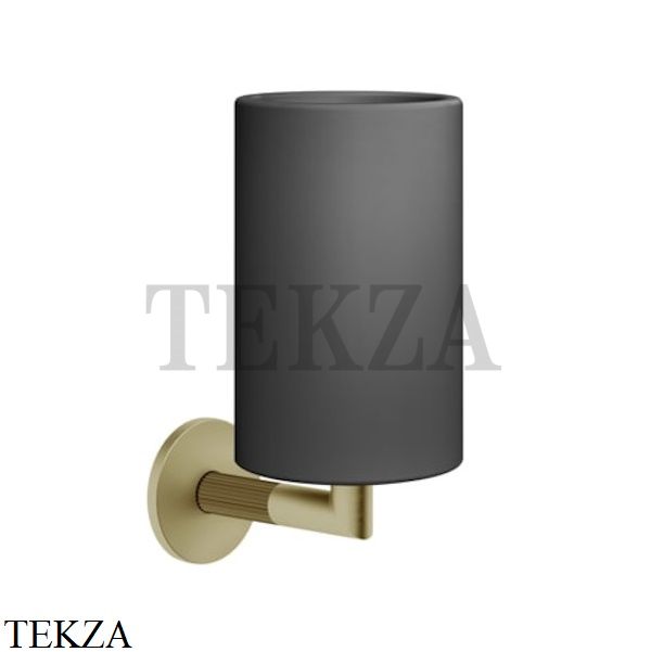 Gessi INGRANAGGIO Стакан настенный композит черный 63808-727, Brushed Brass