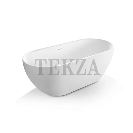 Gruppo Treesse CLIVIA Свободностоящая ванна 160 solid surface V446BL, белый глянец