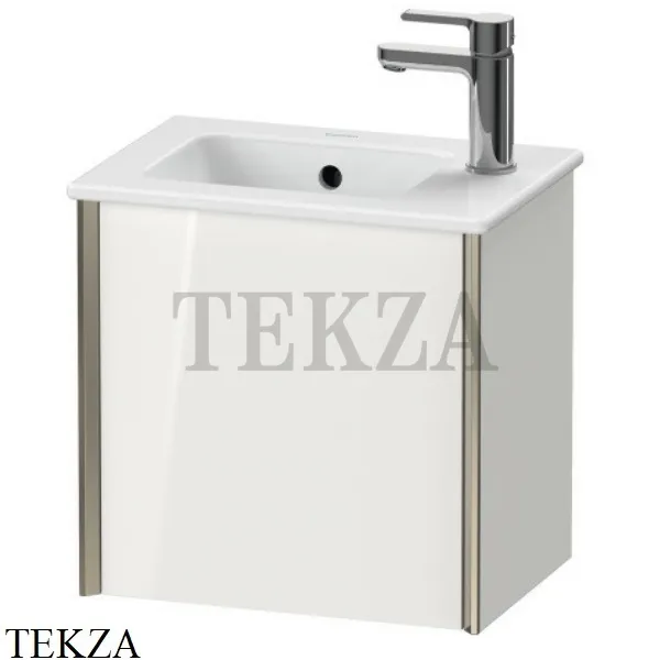 Duravit XViu Тумба подвесная под раковину ME by Starck XV4024RB118, 1 распашная дверца, белый матовый