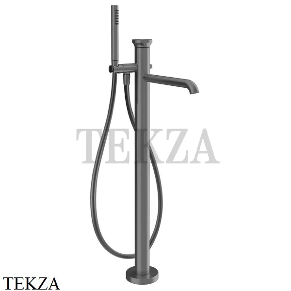 Gessi Origini MATERIC Смеситель для ванны напольный с гарнитуром 66028-706, Black Metal PVD