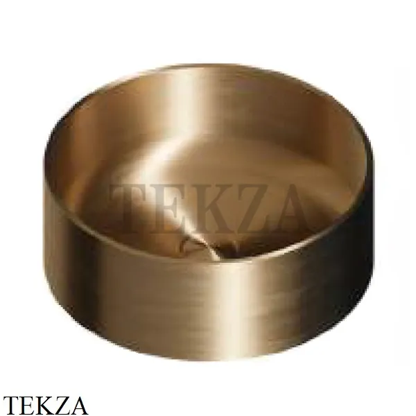 Newform SOLO STEEL Раковина накладная круглая 72301X.59.097, Brushed gold