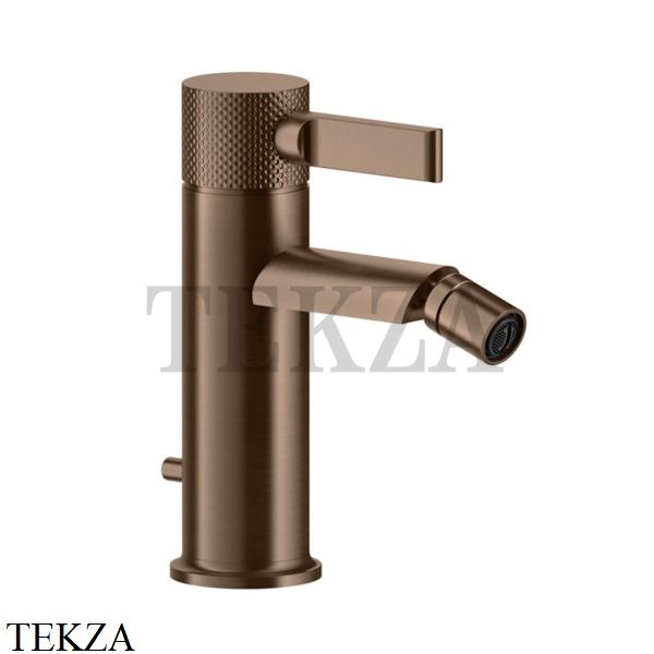 Gessi INCISO Смеситель для биде, с донным клапаном 58007-708, Copper Brushed