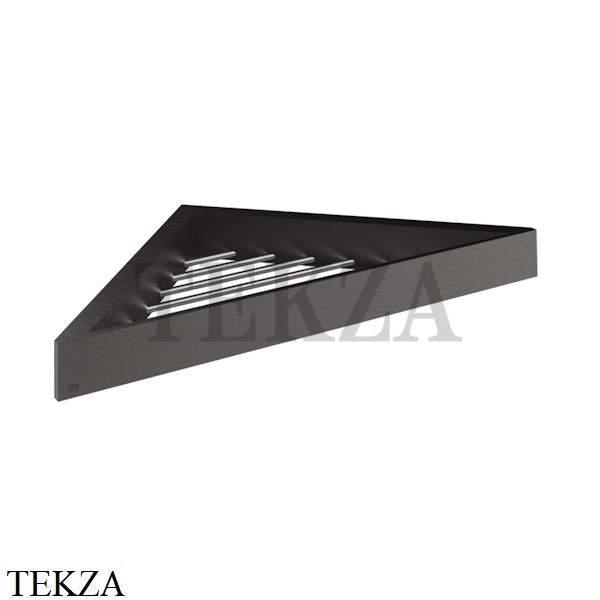 Gessi Rettangolo Угловая решетка-полка в душевую зону 20861-707, Black Metal Brushed