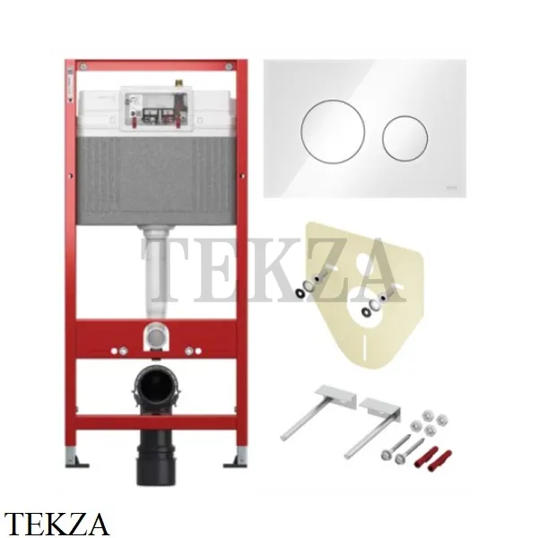 TECEbase Комплект инсталляции Base 2.0 для подвесного унитаза K440650, клавиша стекло глянец TECEloop 2.0