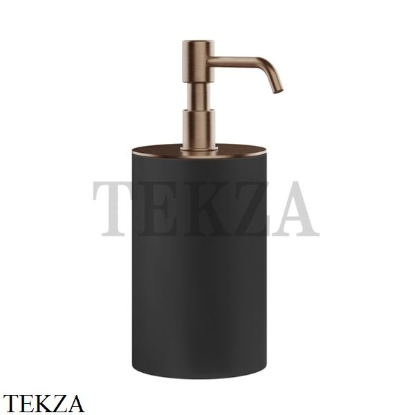 Gessi RILIEVO Дозатор для жидкого мыла настольный, композит черный 59538-708, Copper Brushed