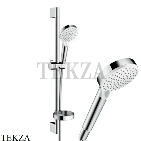 Hansgrohe Crometta Vario 100 2jet Душевой гарнитур 26553400 хром глянец-белый