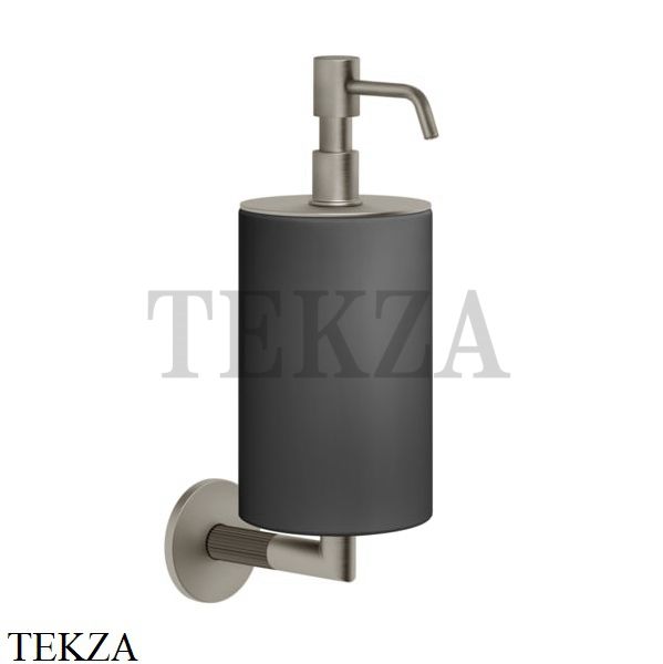 Gessi INGRANAGGIO Дозатор для жидкого мыла настенный черный 63814-149, Finox Brushed Nickel