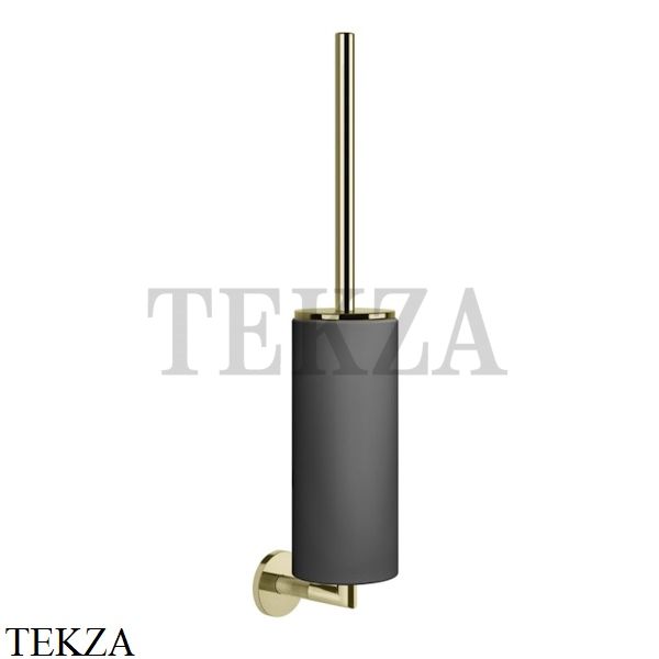 Gessi ANELLO Туалетный ершик настенный, композит черный 63720-710, Brass PVD