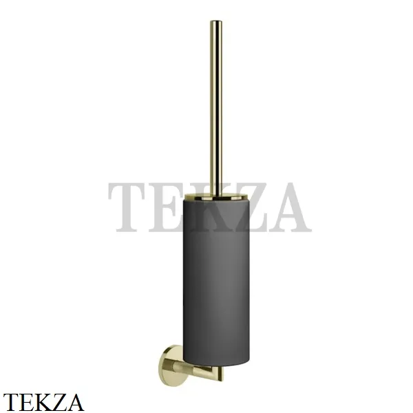 Gessi ANELLO Туалетный ершик настенный, композит черный 63720-710, Brass PVD