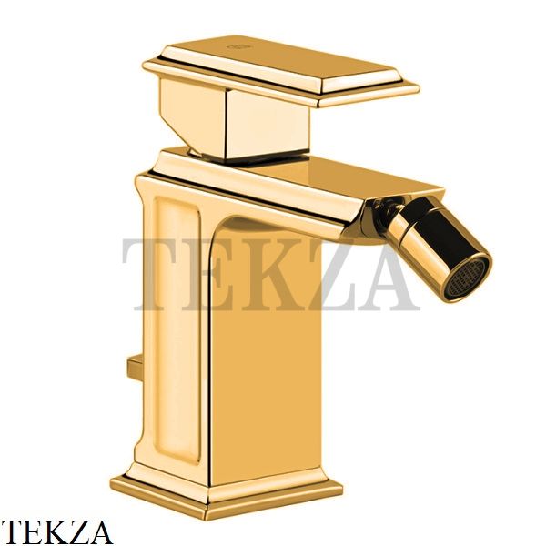 Gessi ELEGANZA Смеситель для биде, с донным клапаном 46007-080, Gold CCP