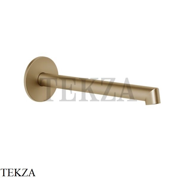 Gessi Ingranaggio-Anello Излив для раковины настенный, длинный 63404-726, Warm Bronze Br.