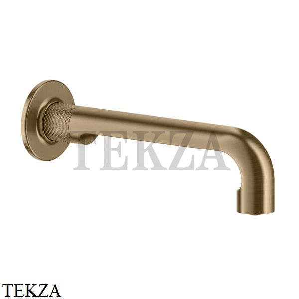 Gessi INCISO Излив для раковины настенный средней длины 58100-726, Warm Bronze Br.