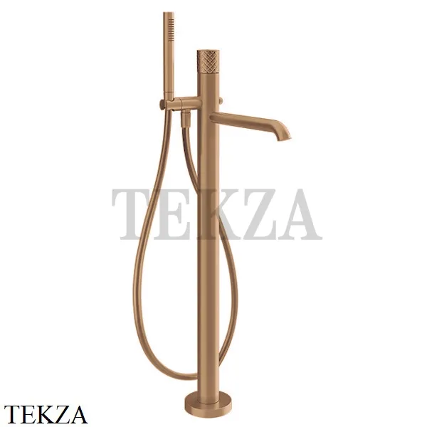 Gessi Habito INTRECCIO Смеситель для ванны напольный, внешняя часть 70128-726, Warm Bronze Br