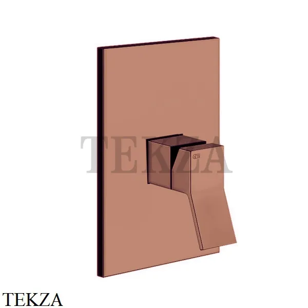 Gessi RETTANGOLO K Смеситель для душа, внешняя часть 53061-708, Copper Brushed