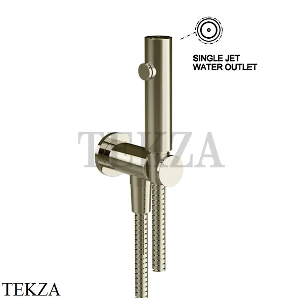 Gessi Total look Гидроёршик настенный на 1/2" 45121-720, Nickel PVD