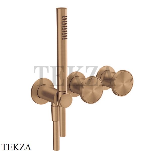 Gessi Origini WARM Смеситель для душа 2 потока, внешняя часть 66036-726, Warm Bronze Br