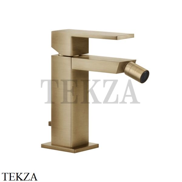 Gessi Rettangolo Смеситель для биде, с донным клапаном 20007-726, Warm Bronze Br.