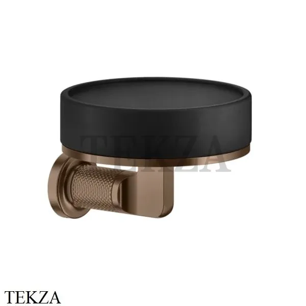 Gessi INCISO accessories Мыльница настенная, композит черный 58502-708, Copper Brushed