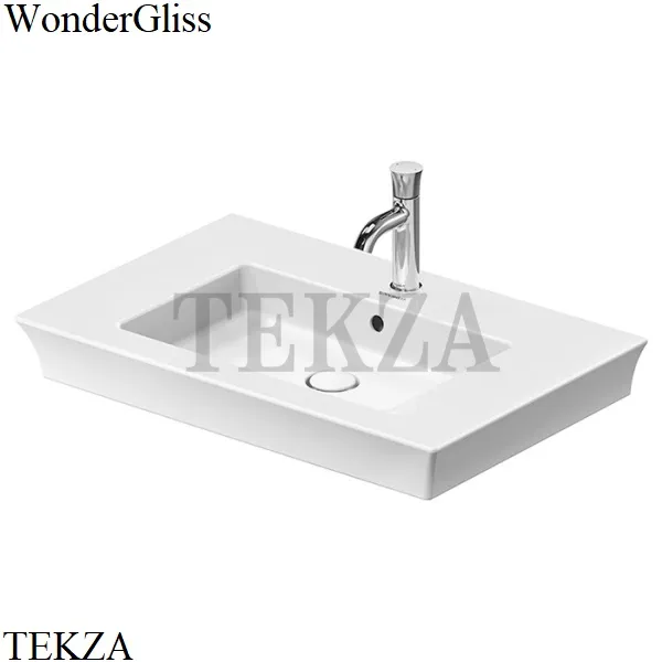 Duravit White Tulip Раковина накладная с 1 отверстием, 23637500001, белый глянец WonderGliss, белый глянец