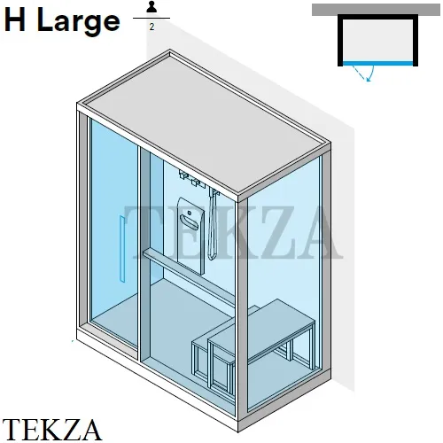 Effegibi H Large Хаммам с душем кабина пристенная, дверь слева LO80010001