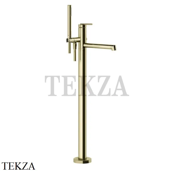 Gessi INGRANAGGIO Смеситель для ванны напольный, с гарнитуром 63528-710, Brass PVD