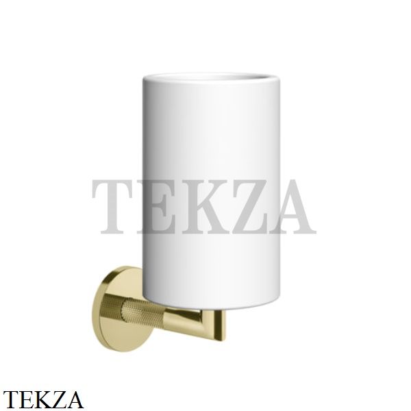 Gessi ANELLO Стакан настенный, композит белый 63707-710, Brass PVD