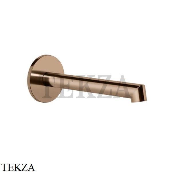 Gessi Ingranaggio-Anello Излив для раковины настенный, средней длины 63403-030, Copper глянец