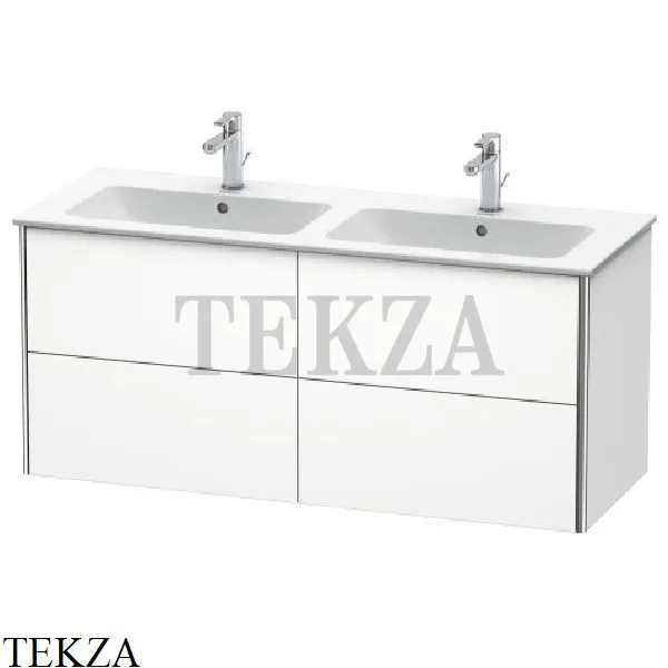 Duravit XSquare Тумба подвесная под раковину XS417501818, 4 выдвижных ящика, белый матовый