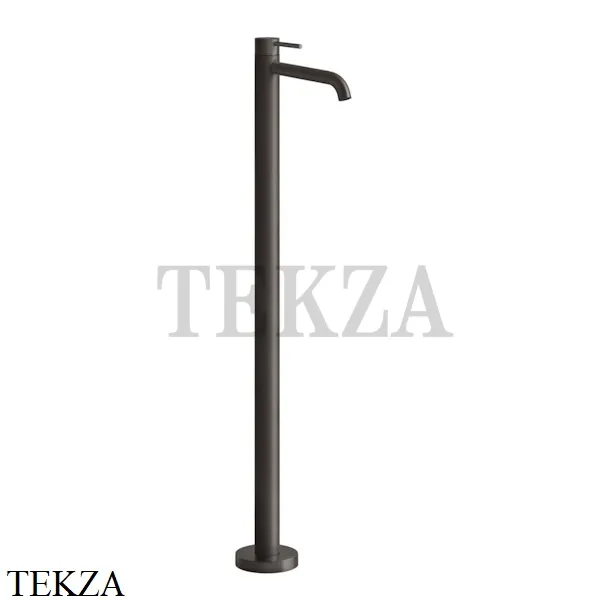 Gessi 316 FLESSA Смеситель для раковины напольный, внешняя часть 54097-707, Black Metal Brushed