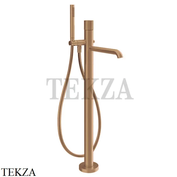 Gessi Habito DIAMANTATO Смеситель для ванны напольный, внешняя часть 70628-726, Warm Bronze Br