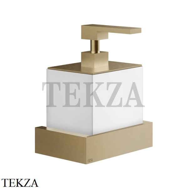 GESSI Rettangolo Дозатор для жидкого мыла или лосьона, белый 20813-726, Warm Bronze Br.