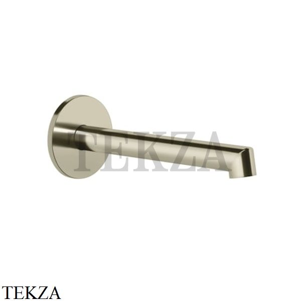 Gessi Ingranaggio-Anello Излив для раковины настенный, средней длины 63403-720, Nickel PVD