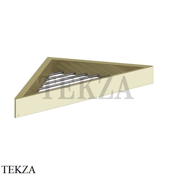 Gessi Rettangolo Угловая решетка-полка в душевую зону 20861-710, Brass PVD