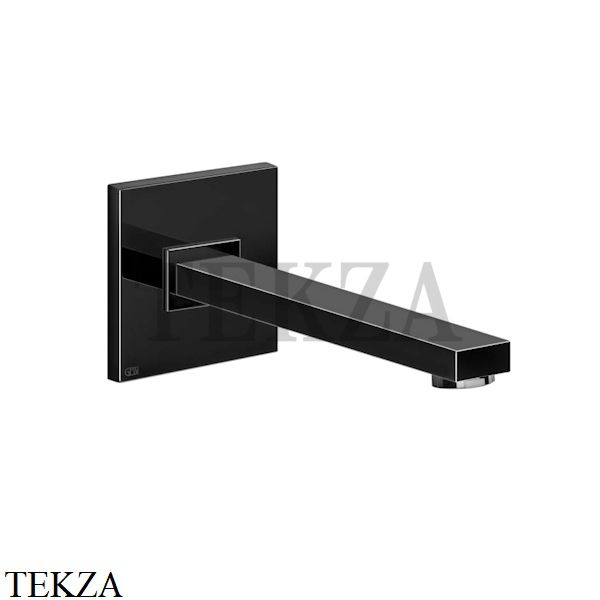 Gessi Rettangolo Излив для раковины настенный 20,7 см 20114-706, Black Metal