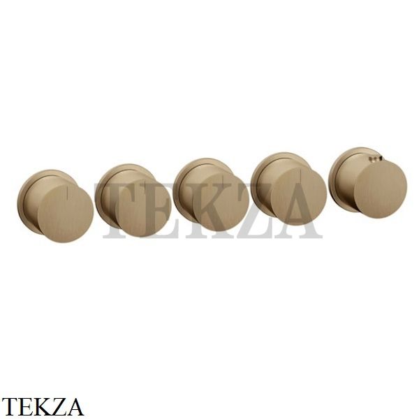 Gessi Habito Bath-shower Термостат на 4 потока, внешняя часть 63438-726, Warm Bronze Br