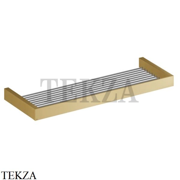 Gessi Rettangolo Решетка-полка для полотенец широкая 60 см 20950-087, Gold Brushed CCP