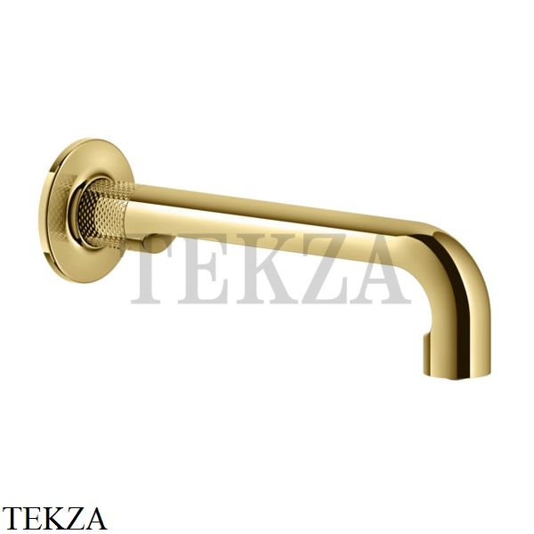 Gessi INCISO Излив для раковины настенный длинный 58101-246, Gold PVD