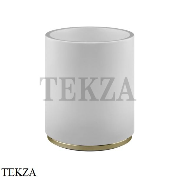 Gessi ANELLO Корзина для мусора, композит белый 45590-710, Brass PVD