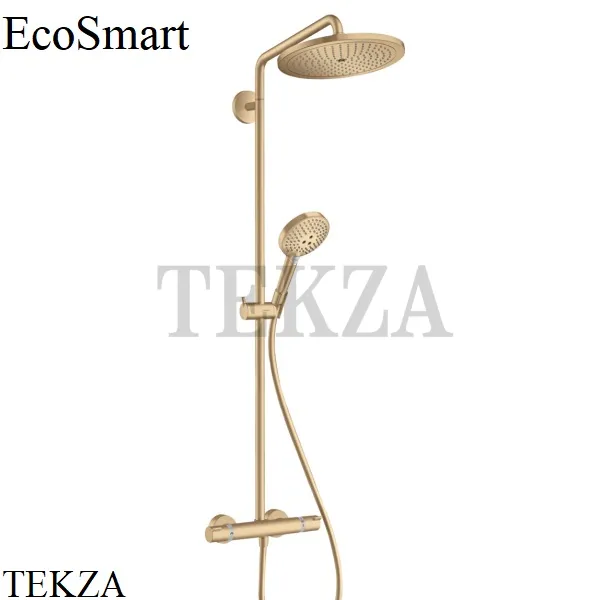 Hansgrohe Croma Select S Душевая колонна, термостат 280 1jet EcoSmart 26891140, Brushed Bronze